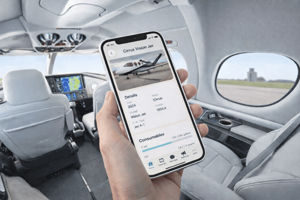 Viewing aircraft details with Kai in a cockpit